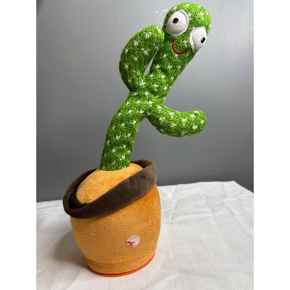Dancing Cactus Plush Toy Interactive Wiggling Singing Succulent Decor
